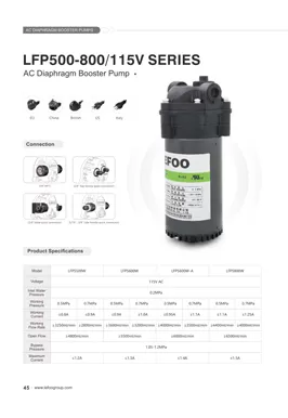 LEFOO 115V 500-800GPD 시리즈 AC