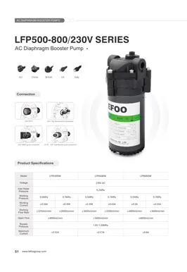LEFOO 230V 500-800GPD 시리즈 AC